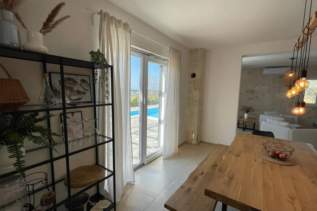 Villa Katarina - Grosser Pool Beheizt - Meerblick Vrsi Exteriér fotografie