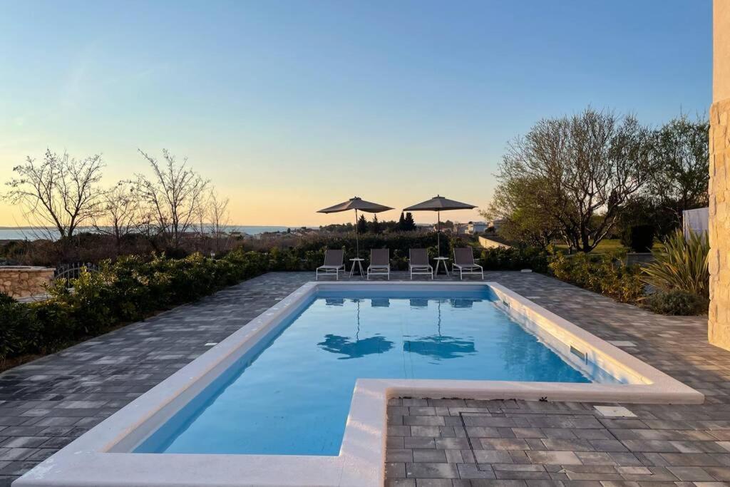 Villa Katarina - Grosser Pool Beheizt - Meerblick Vrsi Exteriér fotografie